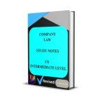 کتاب Company Law Revision Notes (یادداشت‌های مرور حقوق شرکت‌ها) نسخه انگلیسی PDF | ICAI