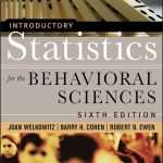 کتاب Introductory Statistics for the Behavioral Sciences (آمار مقدماتی برای علوم رفتاری) نسخه انگلیسی PDF | Joan Welkowitz, Barry H. Cohen, R. Brooke Lea