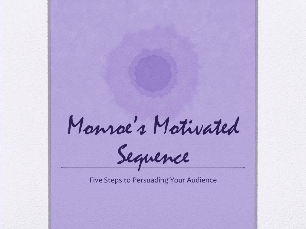 کتاب Monroe's Motivated Sequence (الگوی انگیزشی مونرو) نسخه انگلیسی PDF کتاب Monroe's Motivated Sequence (الگوی انگیزشی مونرو) نسخه انگلیسی PDF