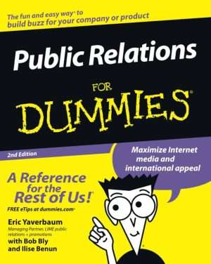 کتاب Public Relations For Dummies (روابط عمومی برای مبتدیان) نسخه انگلیسی PDF | اریک یورکستون