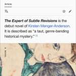 کتاب The Expert of Subtle Revisions (استاد اصلاحات ظریف) نسخه انگلیسی PDF | Kirsten Menger-Anderson (کرستن منگر اندرسون)