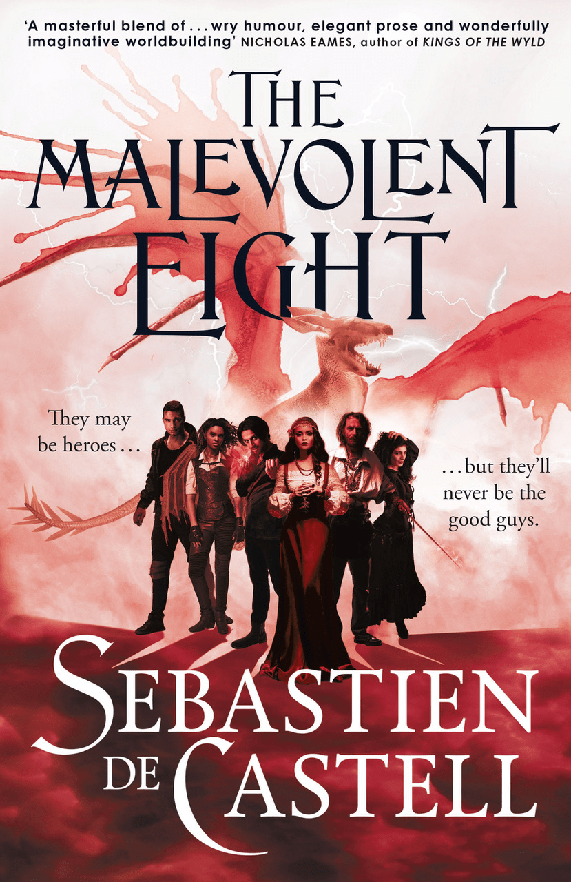 کتاب The Malevolent Eight (هشت شریر) نسخه انگلیسی PDF | سباستین د کاستل کتاب The Malevolent Eight (هشت شریر) نسخه انگلیسی PDF | سباستین د کاستل